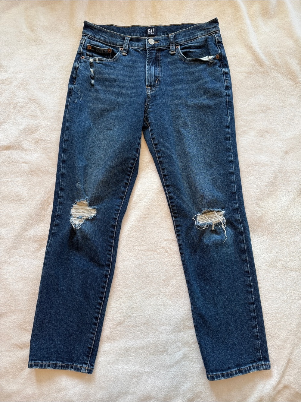 GAP Girlfriend Distressed Jeans